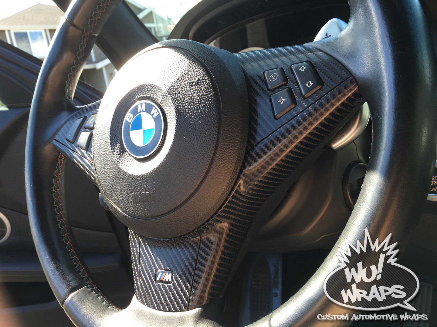 BMW e60 M5 Vvivid Vinyl 4D True R gunmetal CF interior trim vinyl wrap